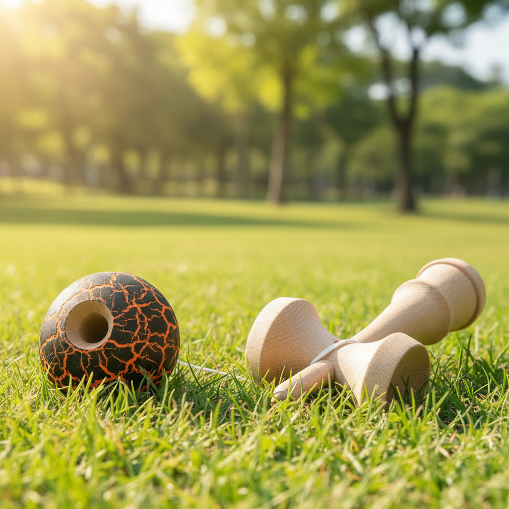 Educational Bamboo Kendama Skill Ball For All Ages!